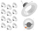 DLR56609120SWH-12PK 5/6", White 900 Lumen Recessed LED Downlight, 12 Pack