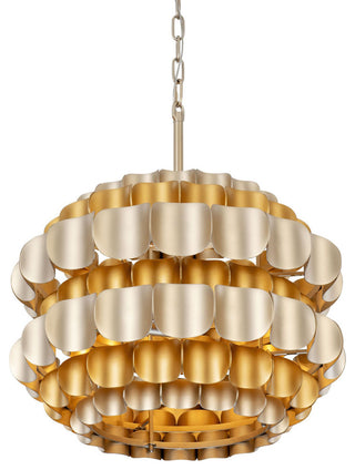 Swoon 3-Lt Pendant - Antique Gold/Gold Dust