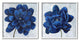 Bold Royal Blue Florals Blooming Chic Petal Flower,12 x 12