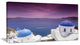 "Blue Domed Churches On Caldera" Landscape Print Wall Artwork, 32"x16"