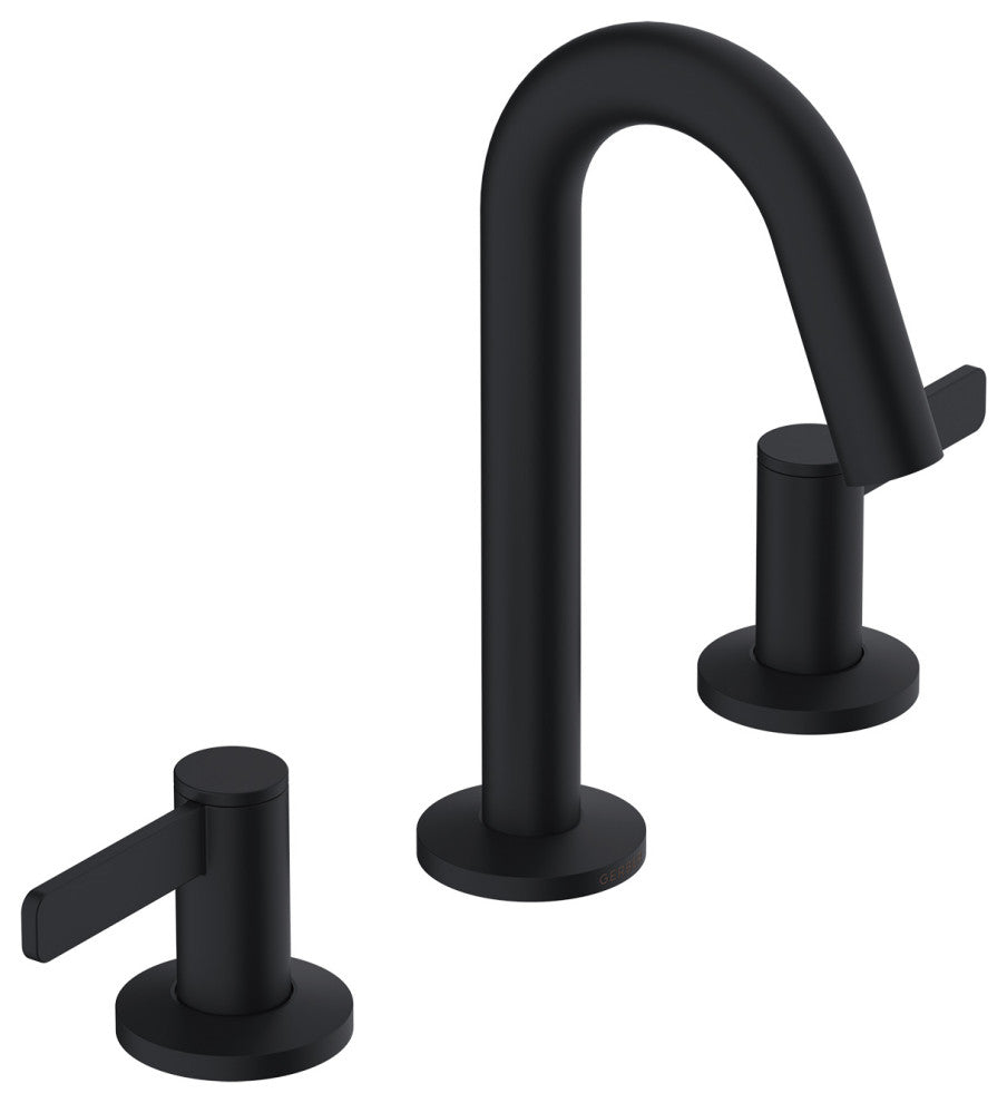 Amalfi Two Handle Widespread Lavatory Faucet, Satin Black