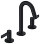 Amalfi Two Handle Widespread Lavatory Faucet, Satin Black