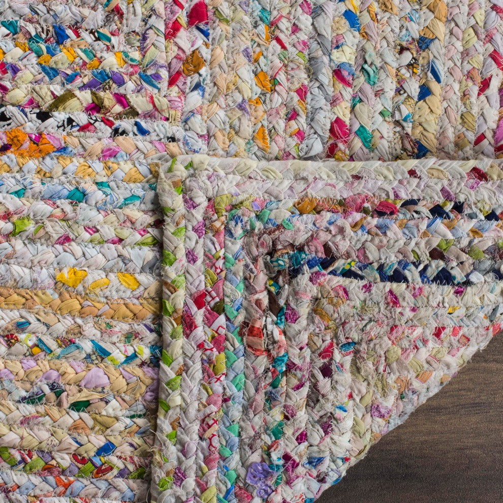 Safavieh Braided Collection BRD210 Rug, Red/Multi, 8'x10'