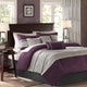 Madison Park Palmer Vera Microsuede 7-Piece Comforter Set, Purple