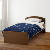 Blue Star Pattern Twin Brushed Poly Duvet Cover