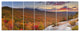 Endless Forests in Fall Panorama, Landscape Canvas Art Print, 83"x32", 7 Panels