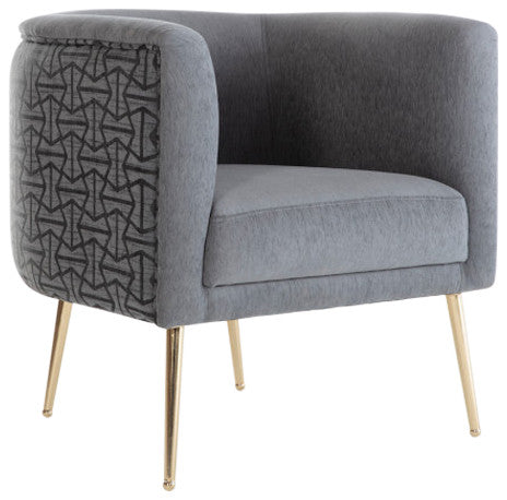 Cloak  Accent Armchair, Cloak Gray