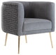 Cloak  Accent Armchair, Cloak Gray