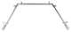 Mabel 13/16" Bay Window Curtain Rod, Satin Nickel