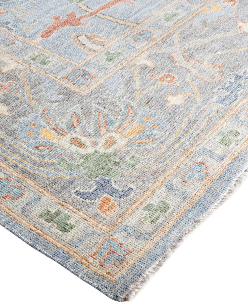 Oushak One-of-a-Kind Hand-Knotted Area Rug Gray, 8'1" x 10'3"