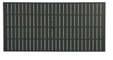 Slat 42" x 85" Rectangular Top With Hole, Antique Bisque