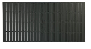 Slat 42" x 85" Rectangular Top With Hole, Antique Bisque