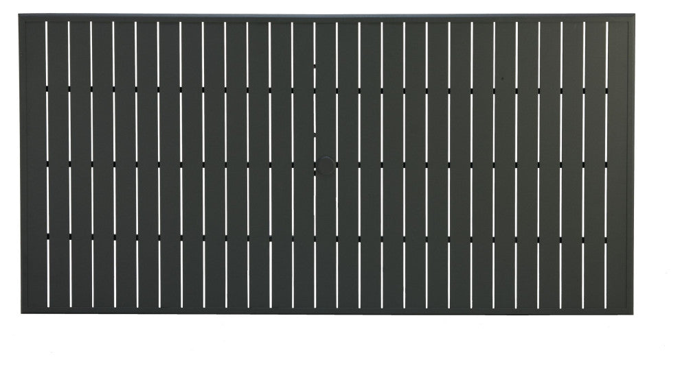 Slat 42" x 85" Rectangular Top With Hole, Antique Bisque