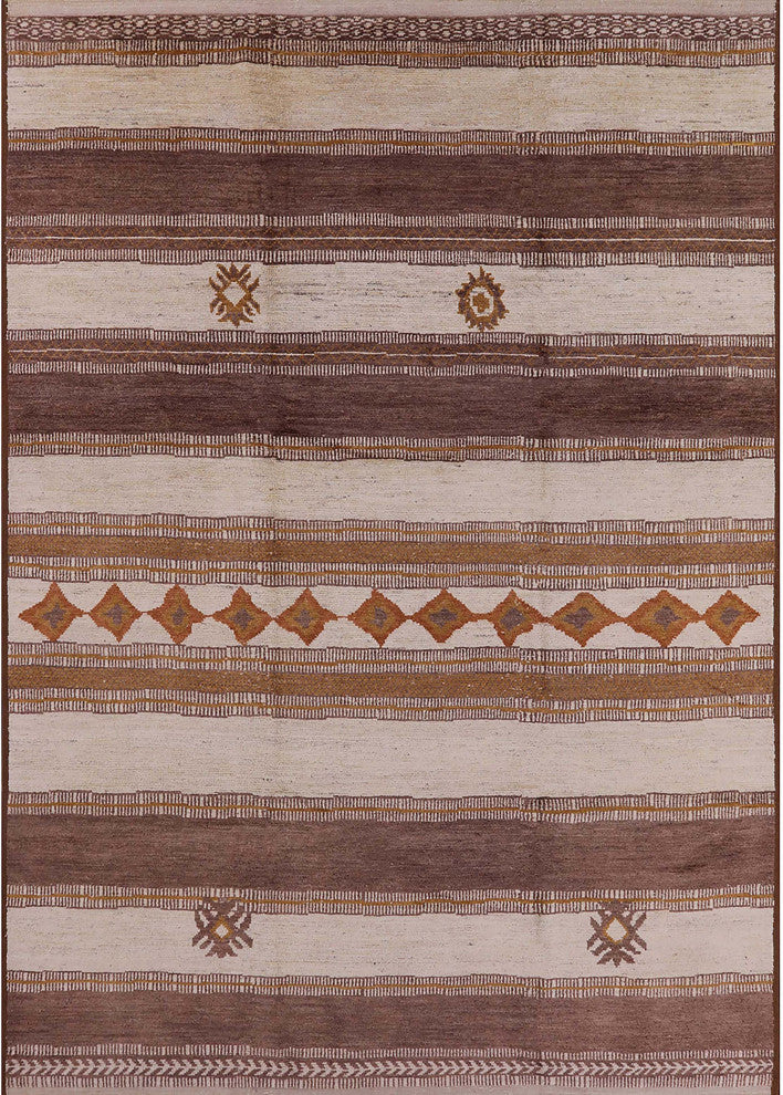 Ahgly Company Indoor Rectangle Mid-Century Modern Area Rugs, 8' x 12'