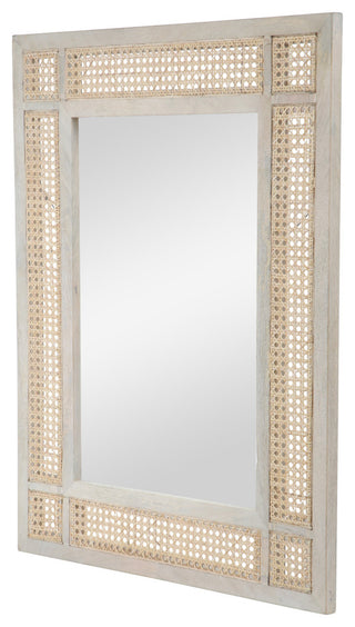 Hazel Boho Mirror With Wicker Caning