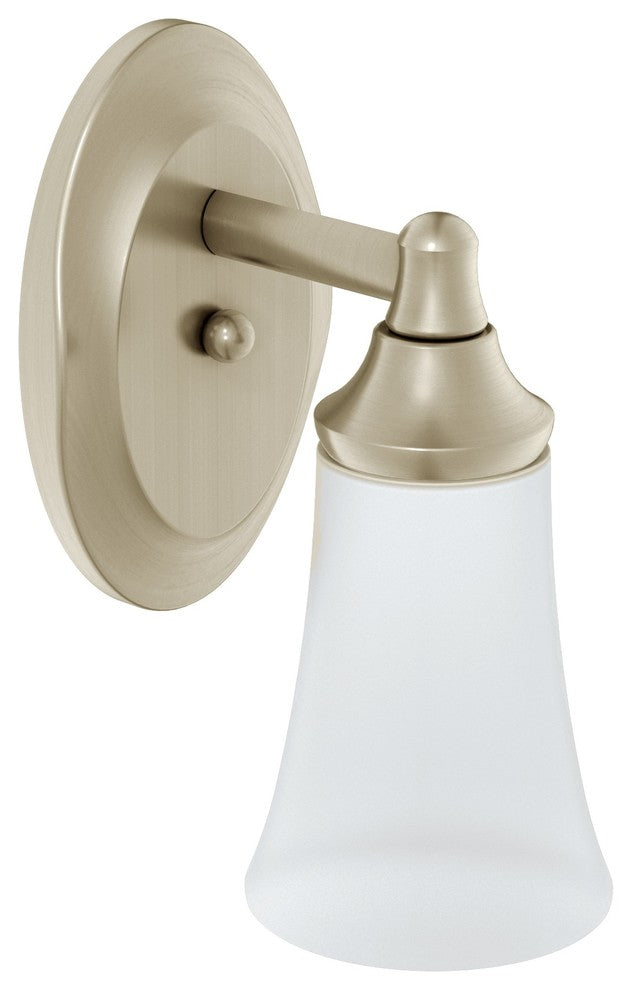 Moen YB2861BN Brushed Nickel Eva One-Globe Bath Light Fixture