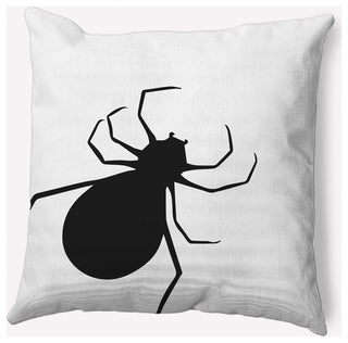 20" x 20" Big Spider Indoor/Outdoor Polyester Throw Pillow, White