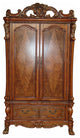 38" Brown Wood Cabinet Enclosed Storage Entertainment Center