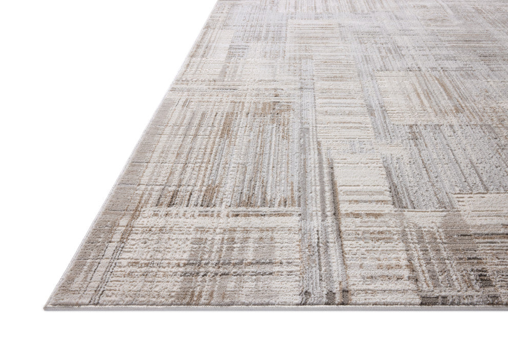 Loloi Hollis Pebble / Ivory 5'-3" x 7'-6" Area Rug