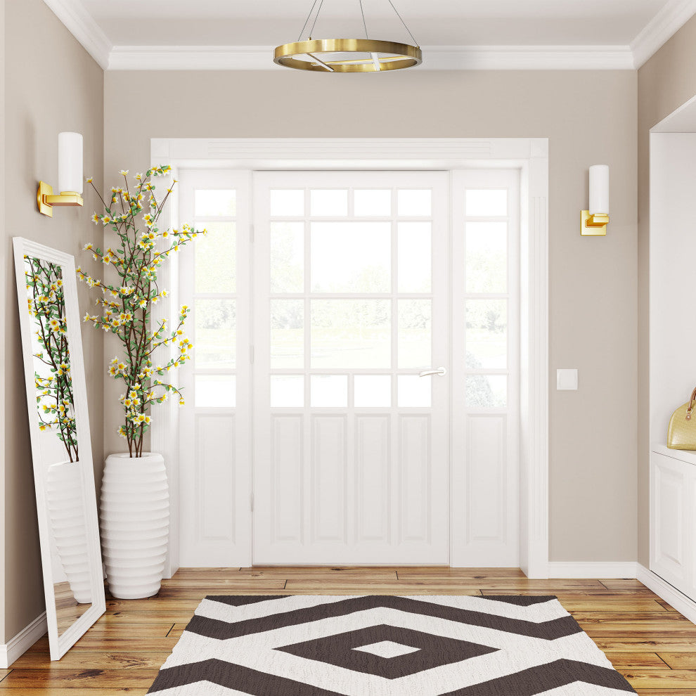 Dante Modern 1 Light Aged Brass White Metal Pendant