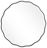 Uttermost Aneta Black Round Mirror
