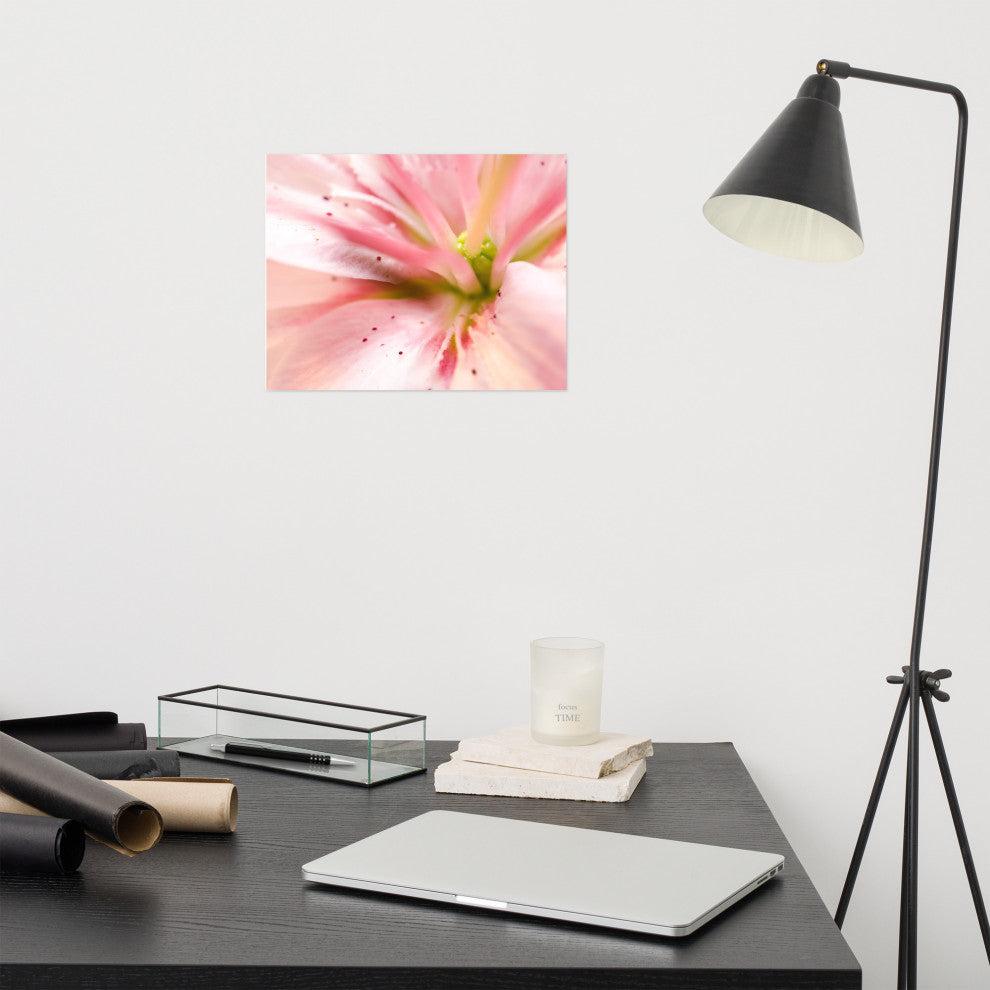 Center of the Stargazer Lily Floral Nature Photo Unframed Wall Art Print, 11" X 14"