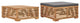 Vidaxl Garden Table And Footrest Set&Dark Gray Cushion Solid Teak Wood