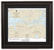 Framed Nautical Chart, W. Namakan & E. Kabetogama Lake, Minnesota, 36x31