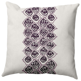 Reverse Stack Pillow, Purple, 16"x16"