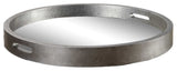 Bechet Round Silver Tray By Designer Jim Parsons