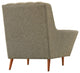 Modern Contemporary Fabric Armchair, Beige, Fabric