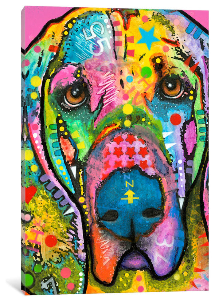 "Bloodhound" by Dean Russo, Canvas Print, 18"x12"