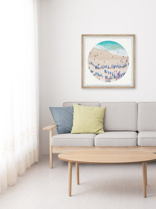 "Plush Summer" Framed Painting Print, 24x24