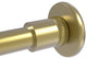 Shower Curtain Rod Brackets, Satin Brass