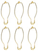 Aspen Creative 20008-16, 11" Lamp Harp With Saddle Polished Brass, 6 Pack