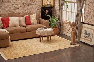 Unique Loom Cream Edinburgh Tansy 6'x6' Round Rug