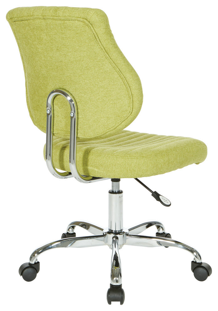 Sunnydale Office Chair  With Chrome Base, Basil