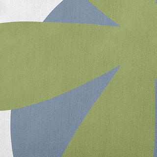 Bold Flower Polyester Indoor Pillow, Apple Green, 16"x16"