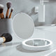 Fb627 LED Lighted Rechargeable Compact Mirror, White