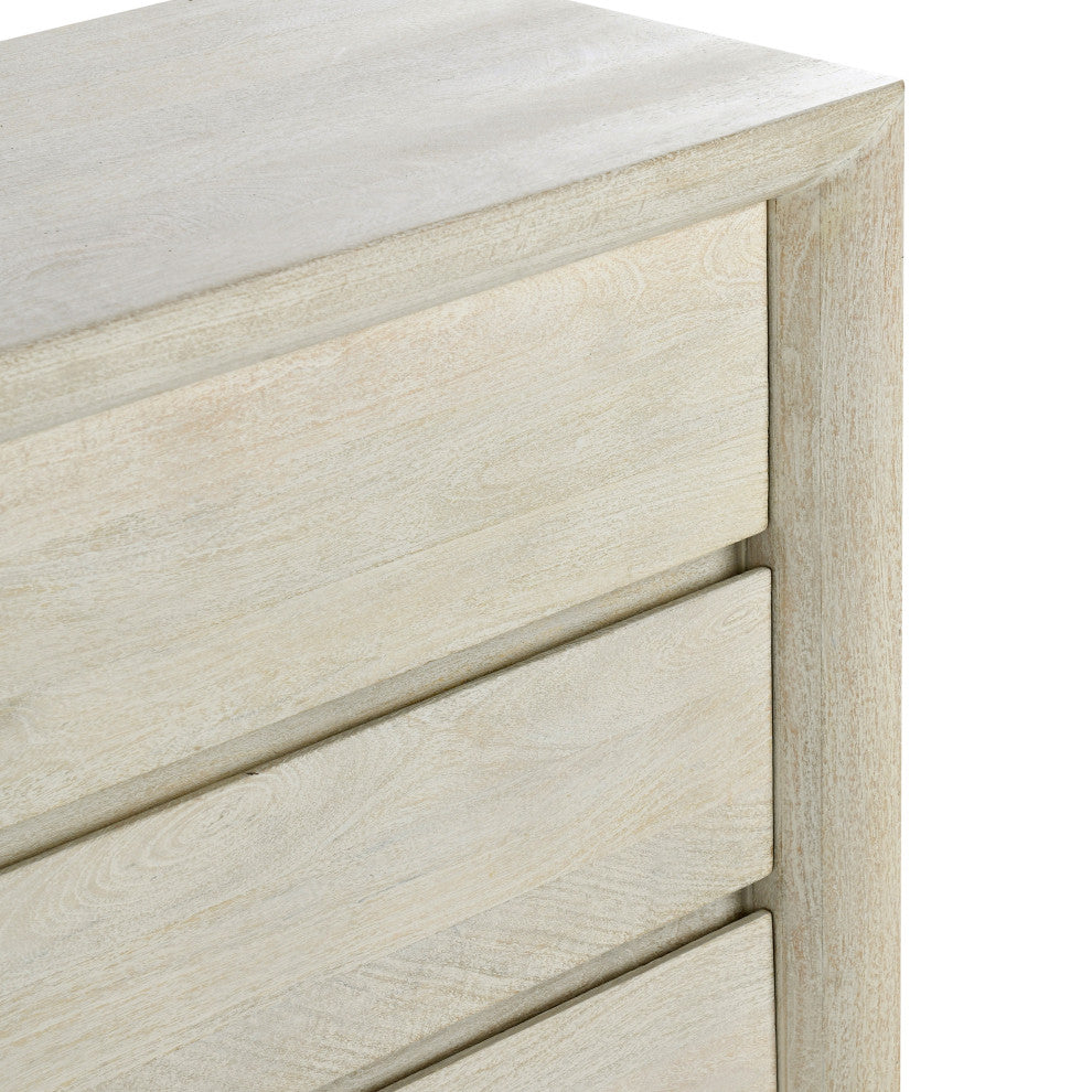 Reece Six-Drawer Mango Wood Dresser, Sand