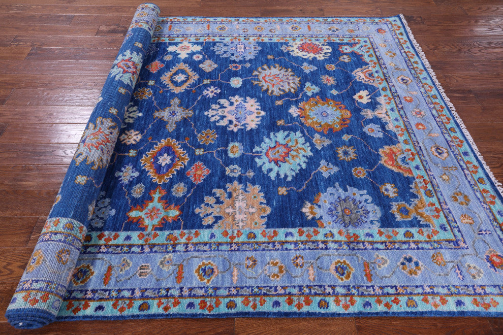 Turkish Oushak Handmade Wool Rug 6' 2" X 9' 0" - Q13662