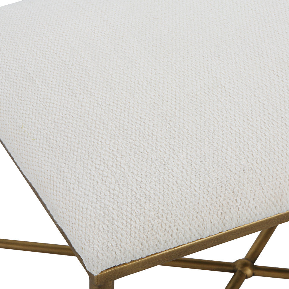Uttermost Avenham Small Gold Framed bench