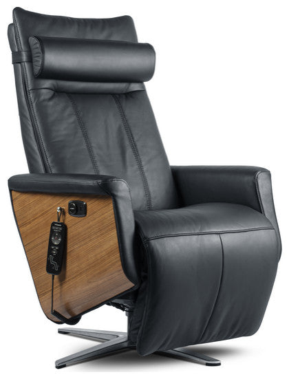 Svago Swivel Zero Gravity Recliner Chair, Black