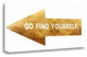 "Go Find Yourself" By Linda Woods, Giclee Print on Gallery Wrap Canvas