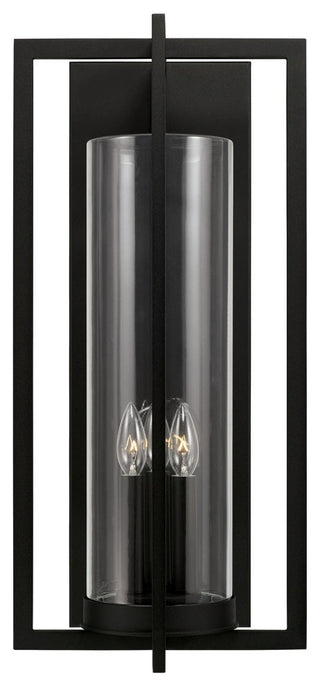 Capital Lighting Kent 3-Light Outdoor Wall-Lantern 948231BK Black