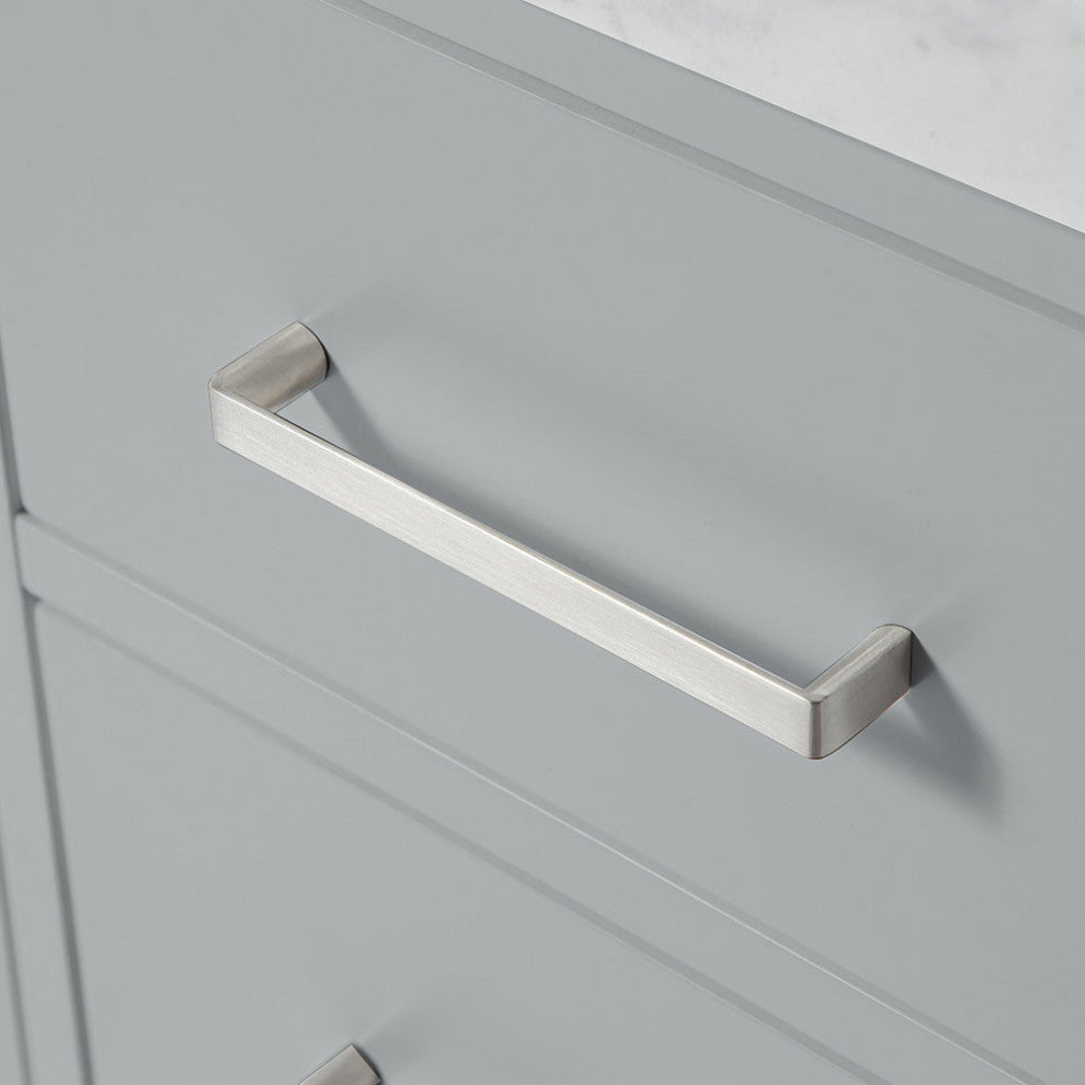 ARIEL Cambridge 43" Left Rectangle Sink Bath Vanity Carrara Marble