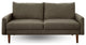 The Jasper II - Linen Round Arm Sofa, Khaki Brown