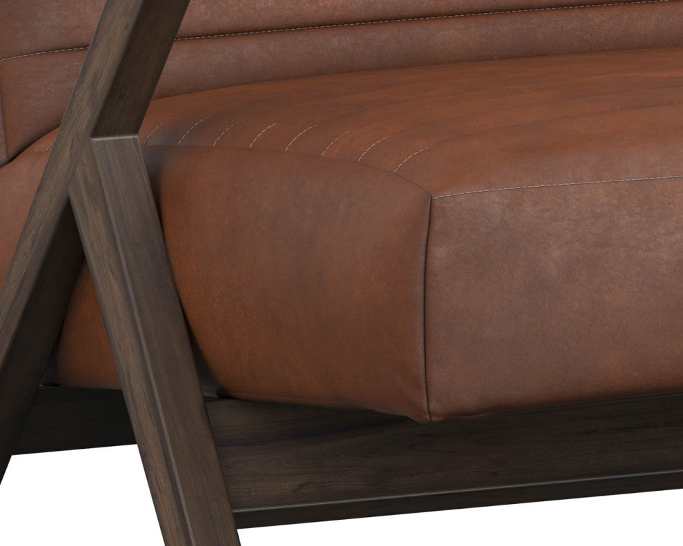 Peyton Lounge Chair, Bravo Cognac