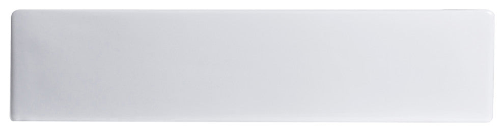 24x16.5" Rectangular White Ceramic Vessel Bathroom Vessel Sink