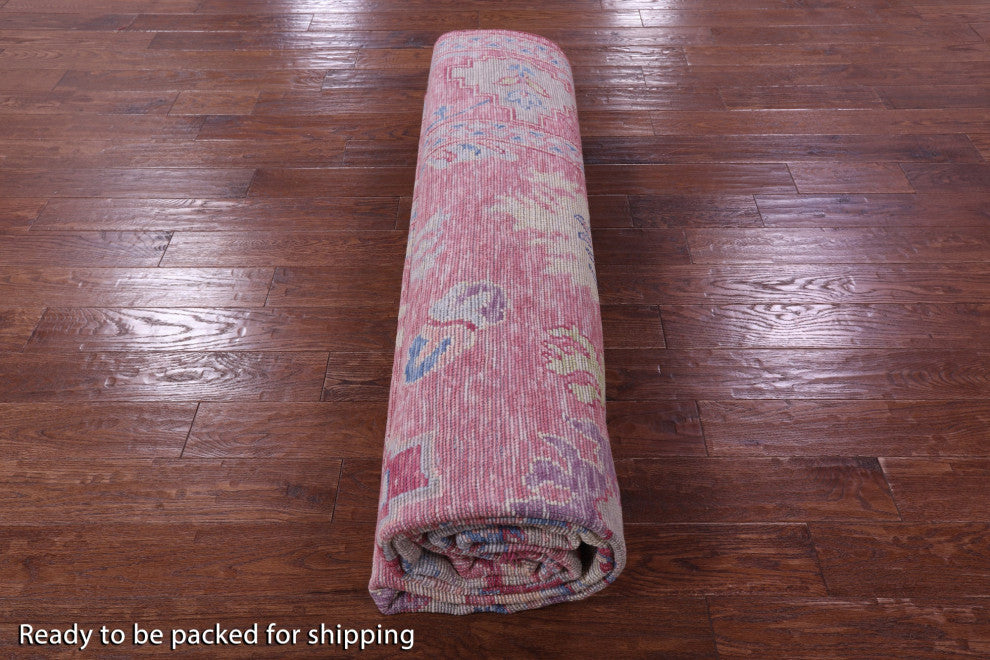 Handmade Turkish Oushak Wool Rug 9' 3" X 12' 0" - Q16088